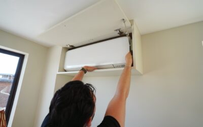 Neat wall-mounted AC installation